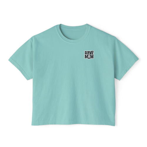 "Drink Water Babe" Boxy Tee — Women's Retro Graphic Crop T‑Shirt