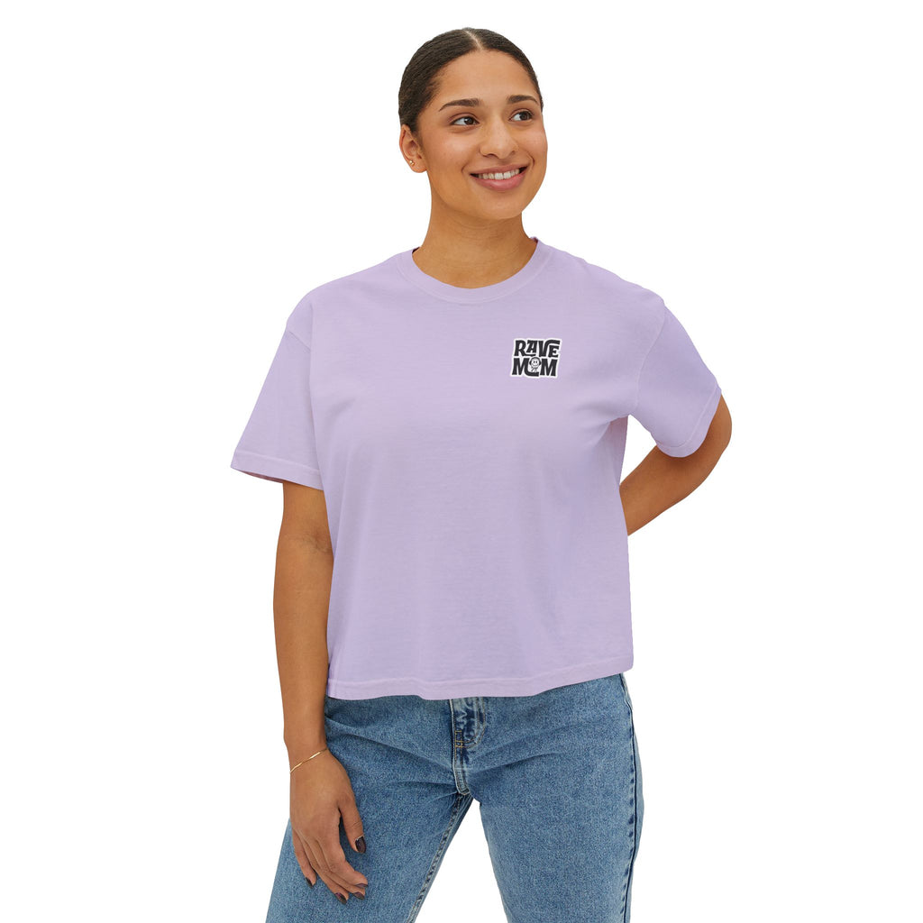 "Drink Water Babe" Boxy Tee — Women's Retro Graphic Crop T‑Shirt