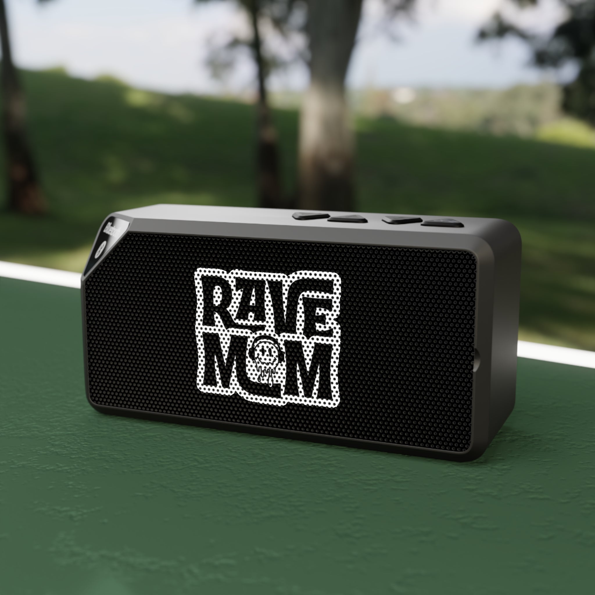 Bluetooth Speaker — RAVE MOM Logo - Portable Party Speaker