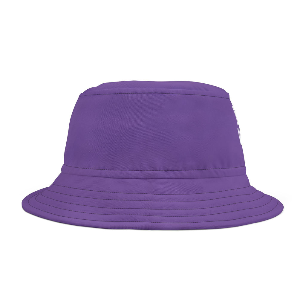 "Drink Water Babe" — Bucket Hat — Purple/White