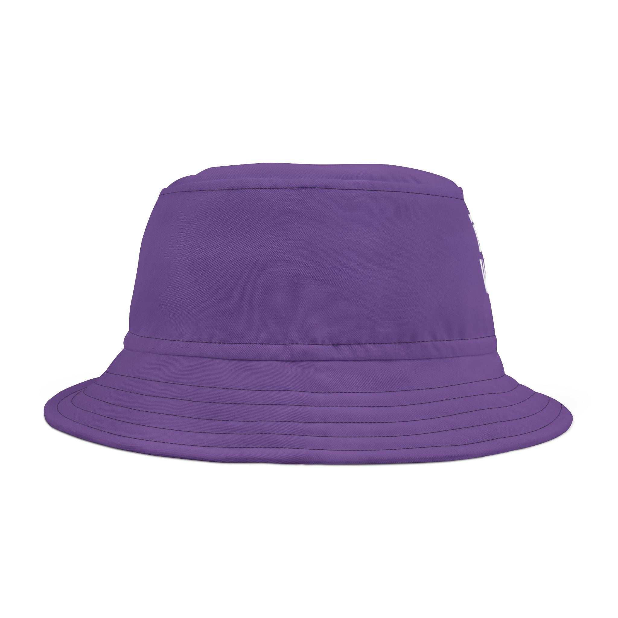 "Drink Water Bruh" — Bucket Hat — Purple/White
