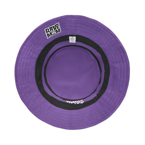"Drink Water Babe" — Bucket Hat — Purple/White
