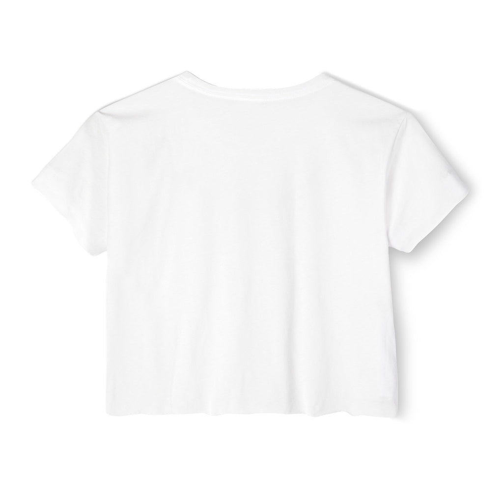 Pixel Bi-Pride Heart Crop Top — Women's Festival Graphic Tee