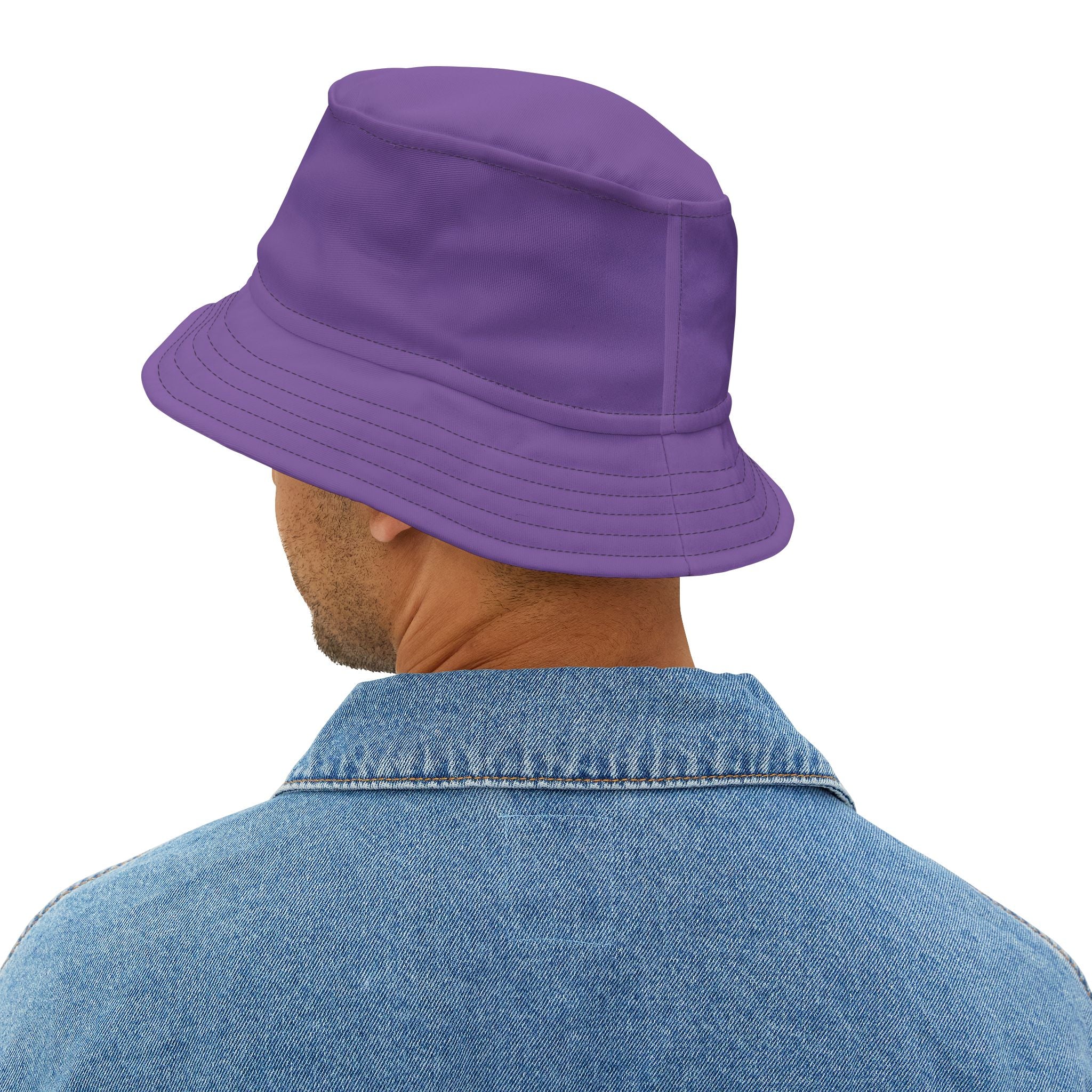 "Drink Water Bruh" — Bucket Hat — Purple/White