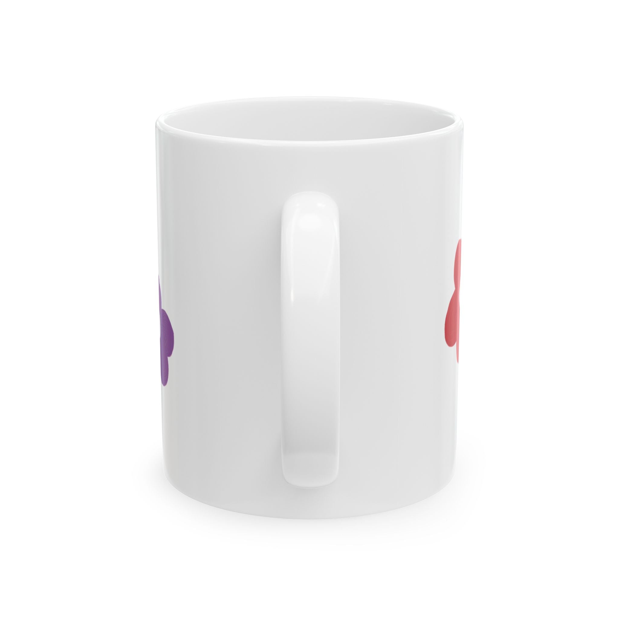 Floral Rainbow Mug — Colorful Daisy Ceramic Coffee Cup (11oz & 15oz)