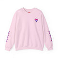 Pixel Bi Pride Heart Crewneck Sweatshirt
